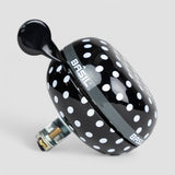 Black doorbell with white polka dots - Basil