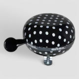 Black doorbell with white polka dots - Basil